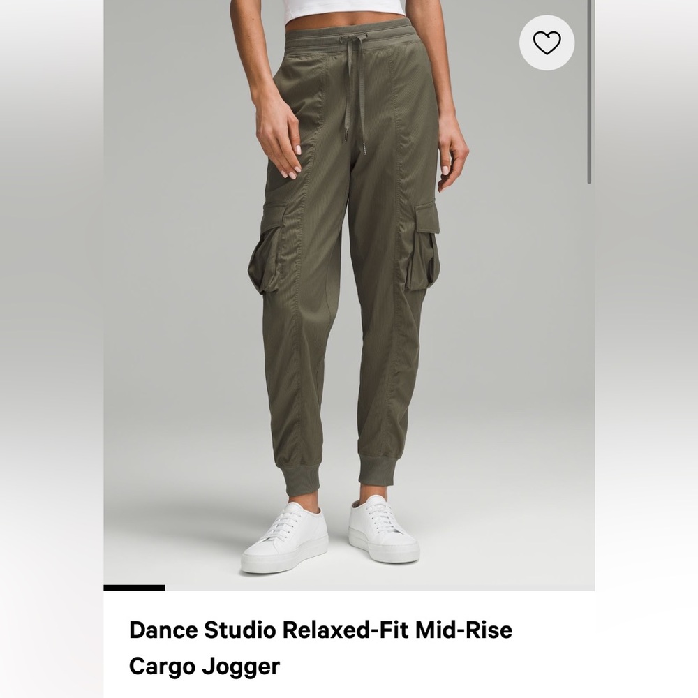 Lululemon Dance Studio Relax Mid Rise Cargo Jogger